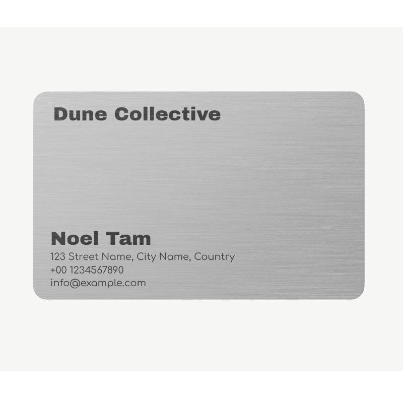 Matte Silver Polyester label