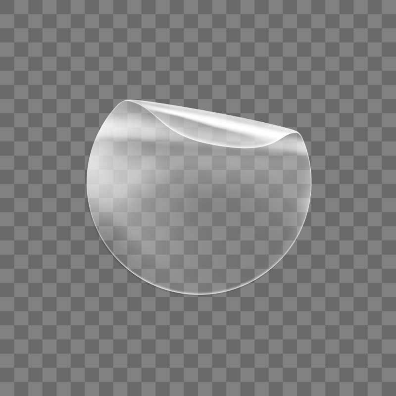 Transparent Clear label